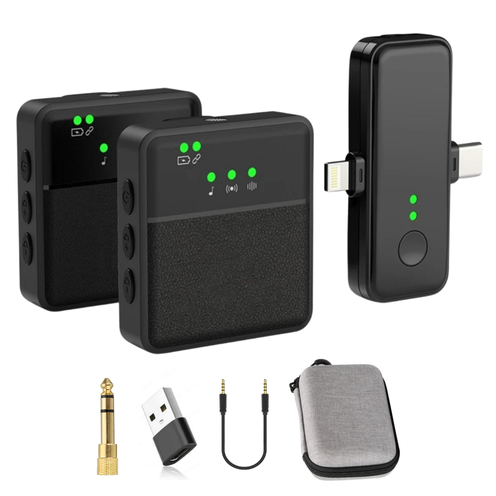 Premium Wireless Bluetooth Lavalier Lapel Microphone