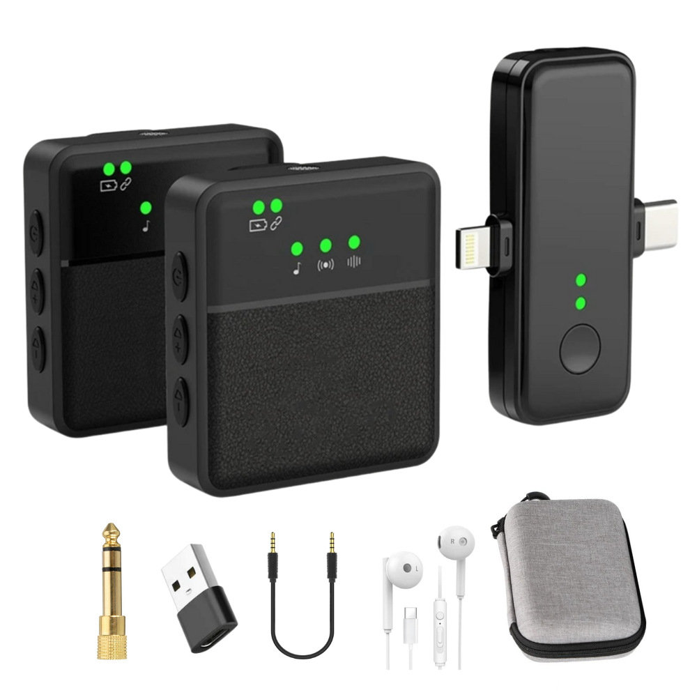 Premium Wireless Bluetooth Lavalier Lapel Microphone