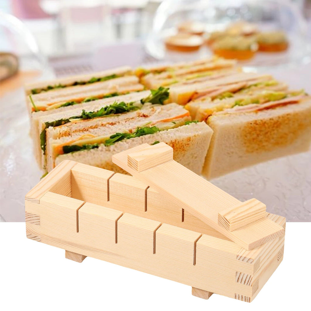 Premium Handcrafted Wooden Sushi Press Mold for Easy