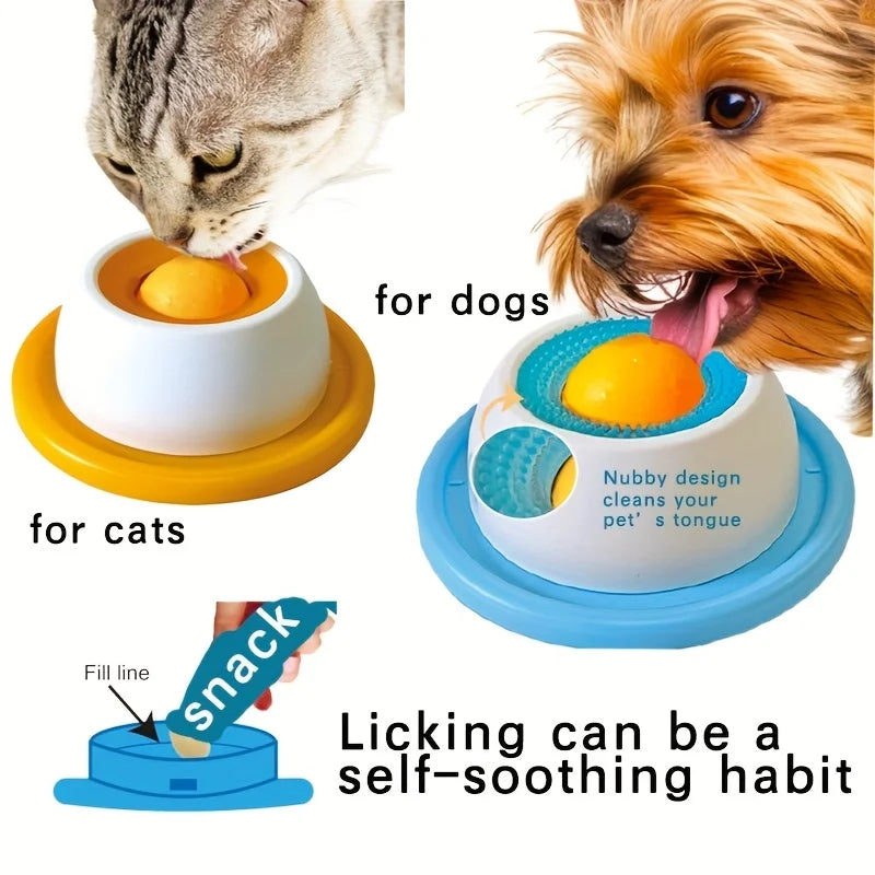 Slow-Feed Lick Mat for Cats and Dogs