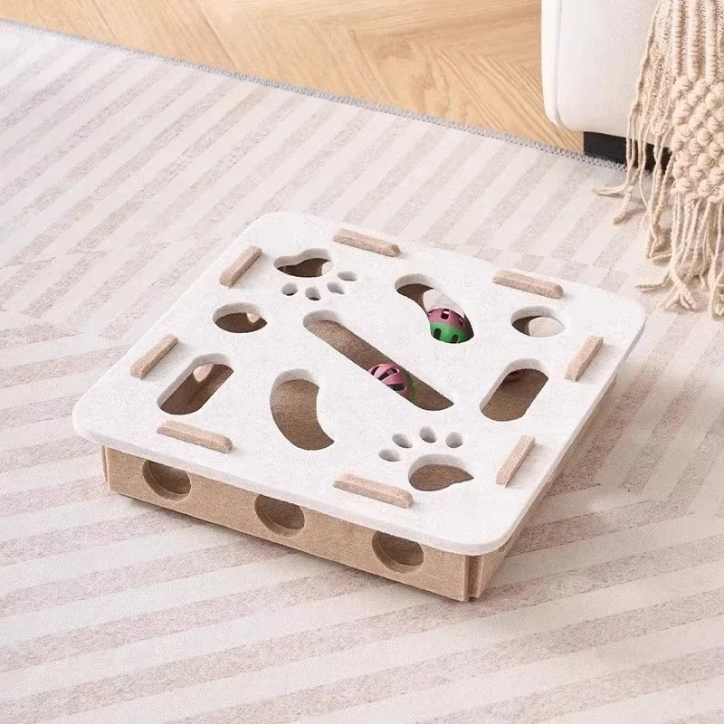 Felt Interactive Cat Puzzle Box