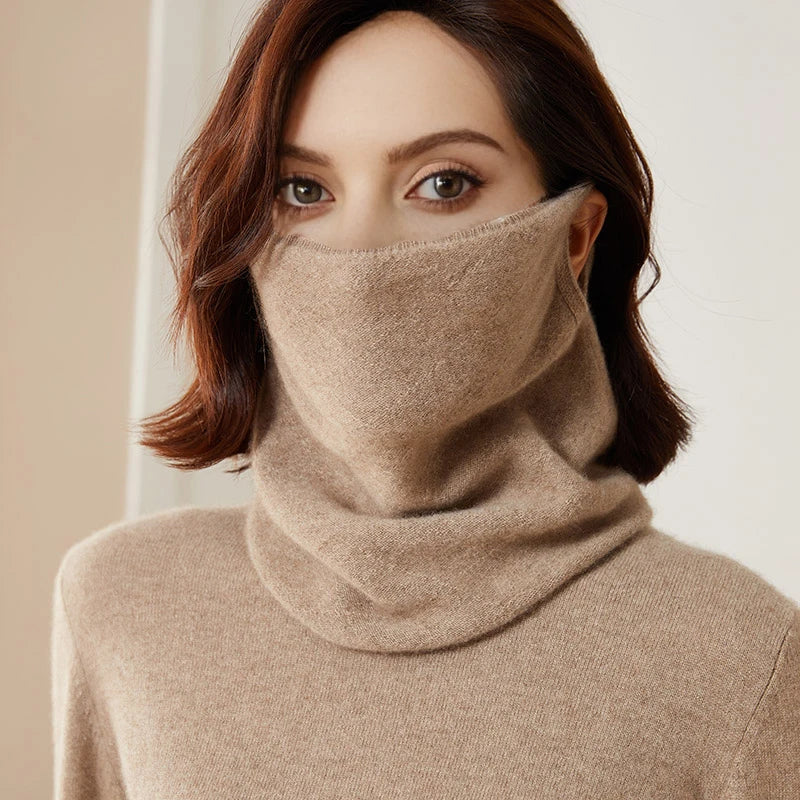 Merino Wool Face Mask & Winter Scarf Set