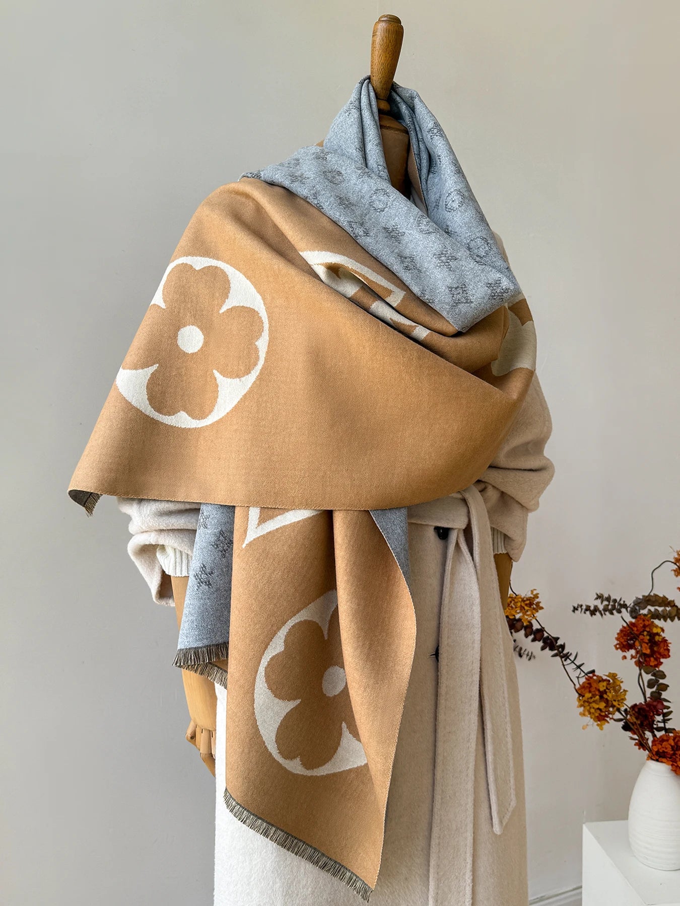 Luxurious Faux Cashmere Winter Scarf and Neck Warmer