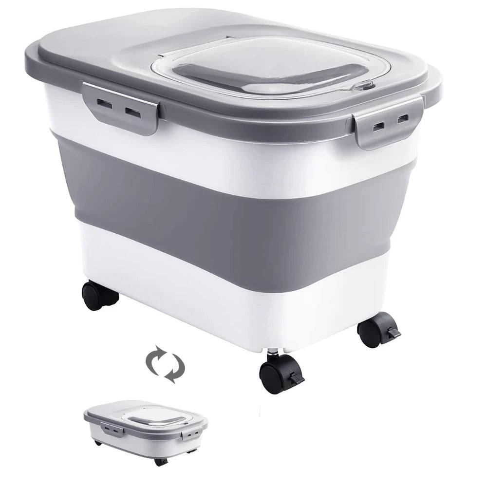 Space-Saving Foldable Food Storage with Large Capacity
