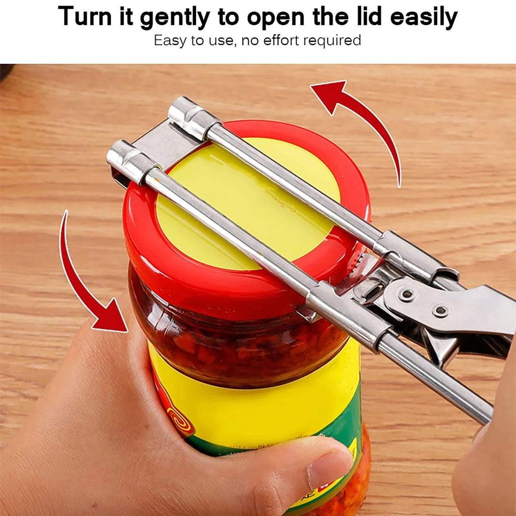 Premium Adjustable Stainless Steel Jar Opener