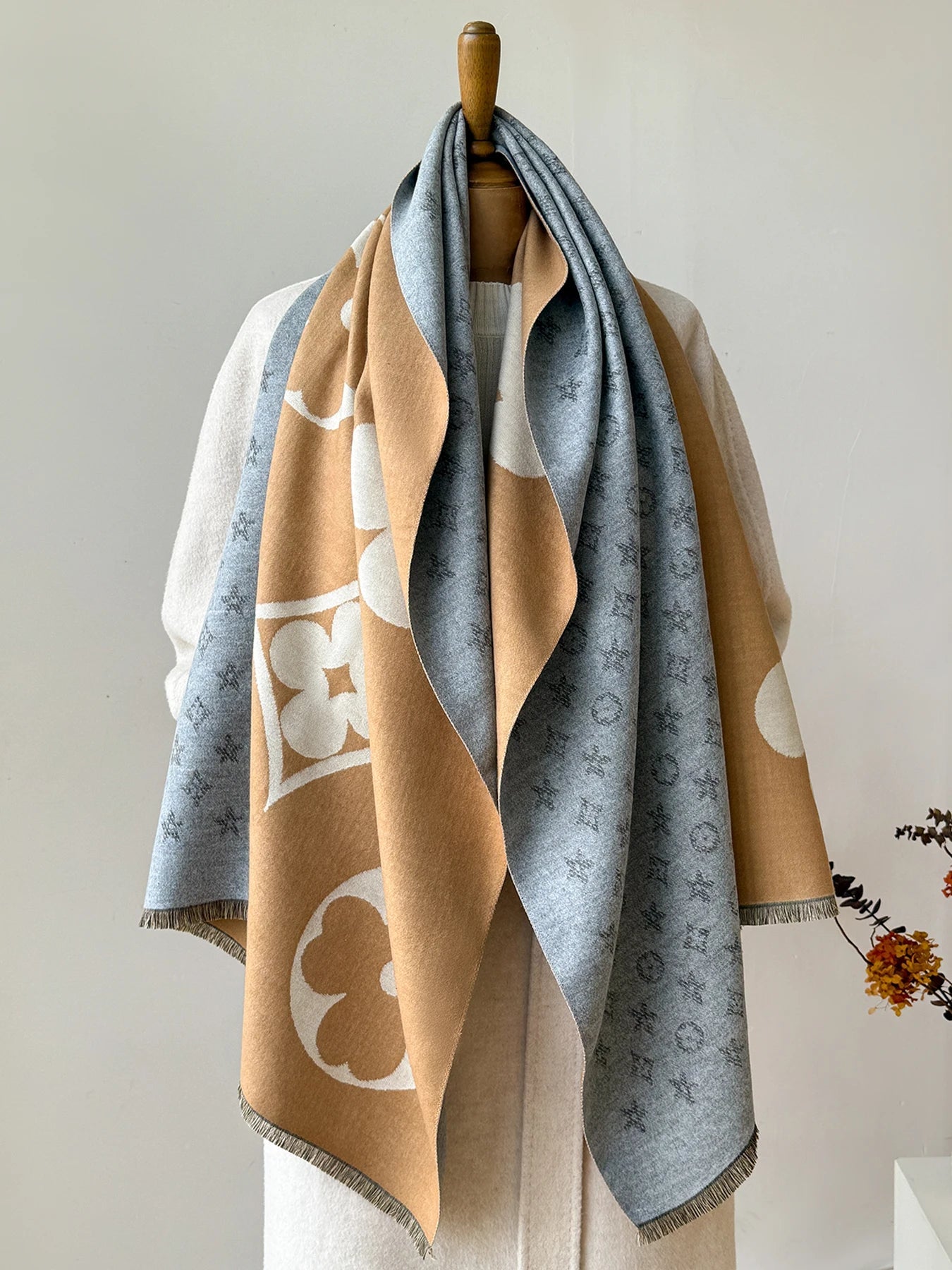Luxurious Faux Cashmere Winter Scarf and Neck Warmer