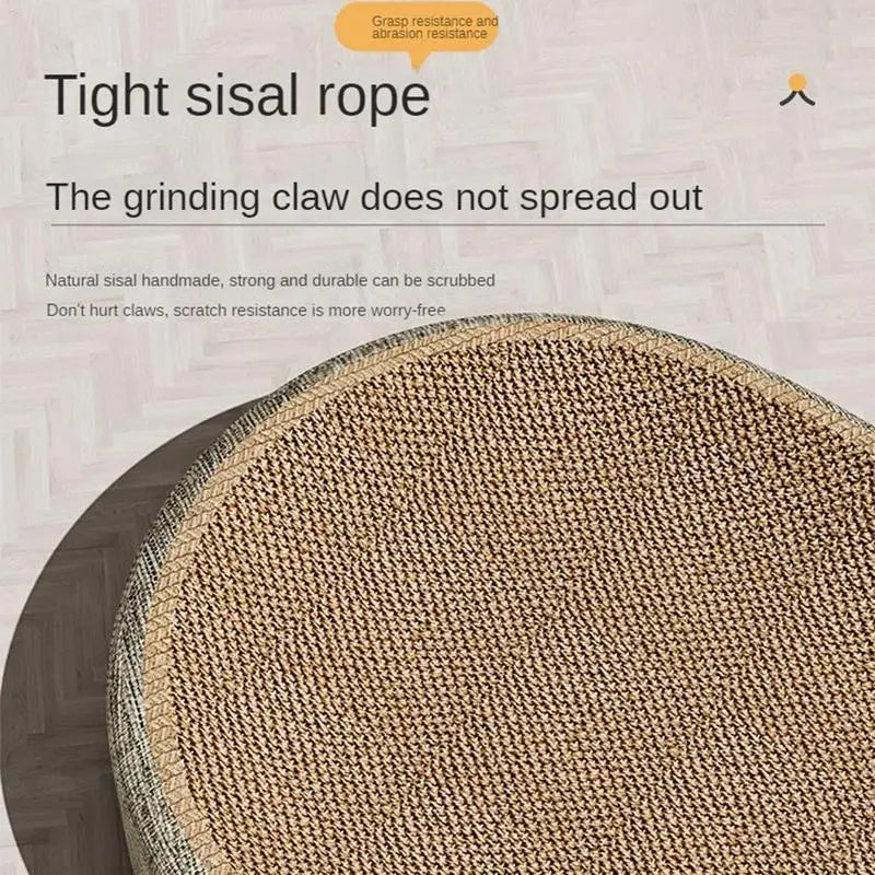 Oval Sisal 2-in-1 Cat Scratcher & Cozy Bed