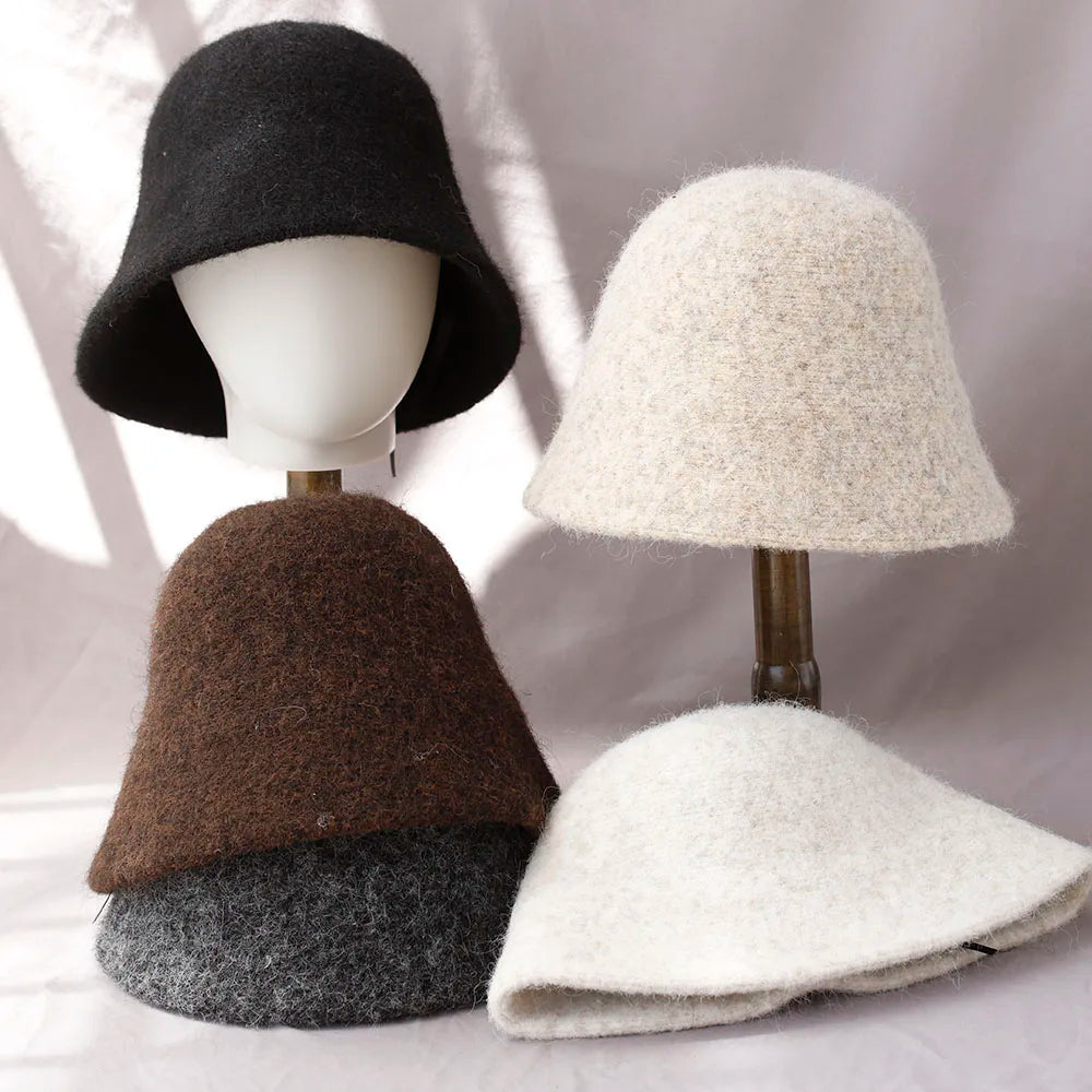 Women's Premium Wool Winter Bucket Hat
