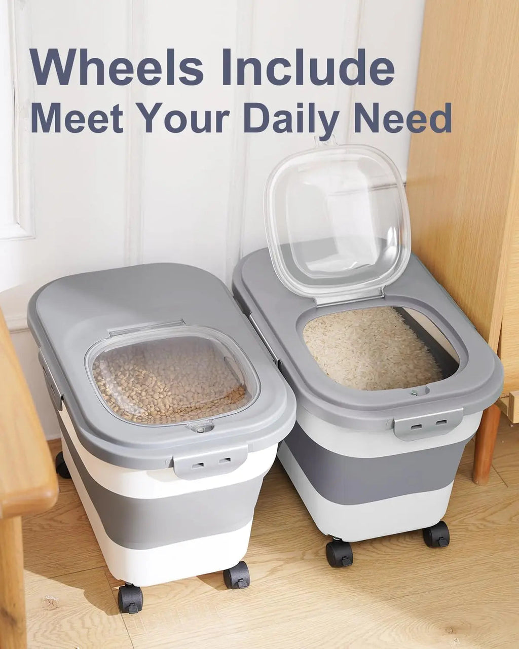 Space-Saving Foldable Food Storage with Large Capacity