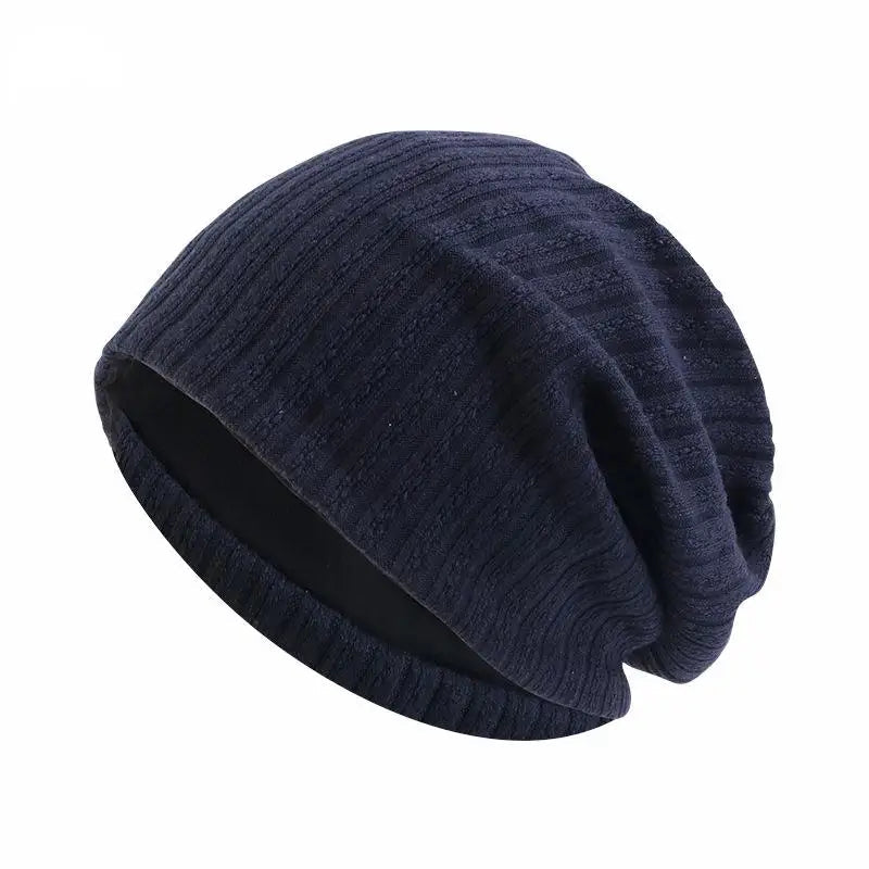 Winter Wheat-Pattern Cotton Beanie Hat