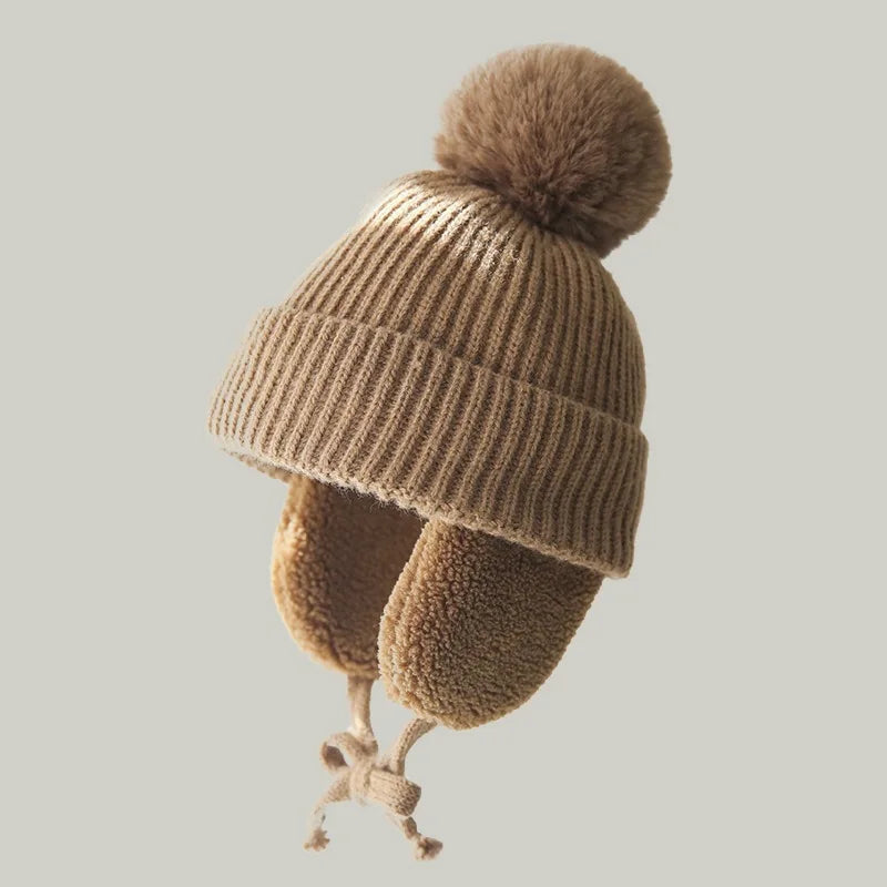 Cozy Kids' Knit Beanie with Earflaps