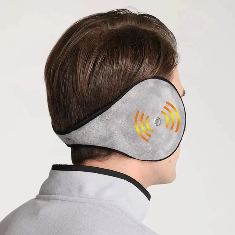 Cozy Plush Winter Ear Muffs with Built-In Earpiece