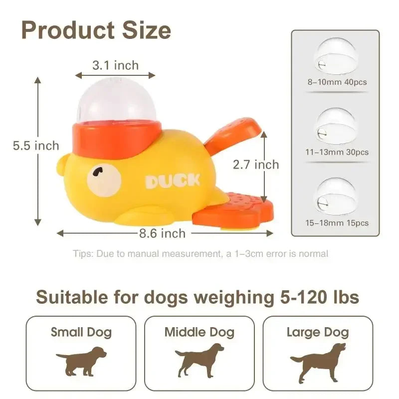 Deluxe Interactive Cartoon Duck Puzzle Feeder for Dogs