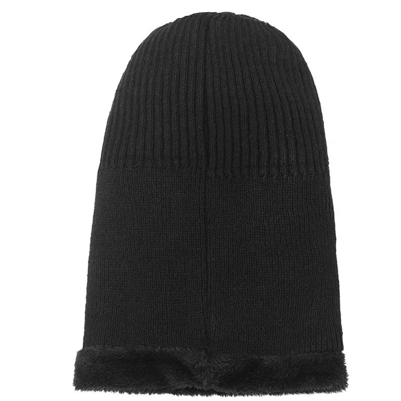 Cozy Knit Beanie Balaclava with Built-In Visor