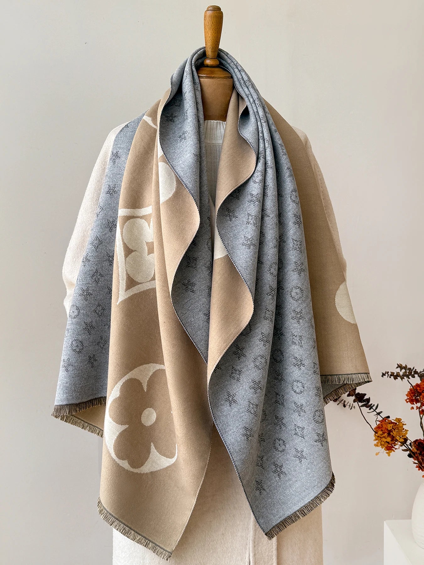 Luxurious Faux Cashmere Winter Scarf and Neck Warmer