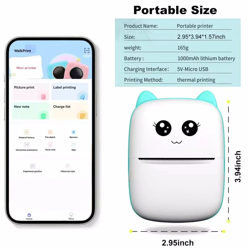 Pocket-Sized Wireless Thermal Label Printer