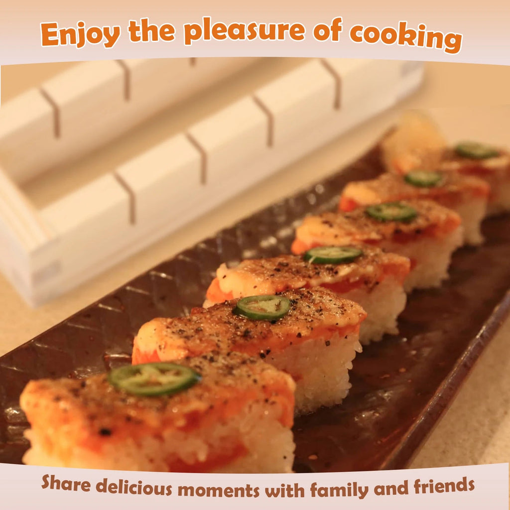 Premium Handcrafted Wooden Sushi Press Mold for Easy