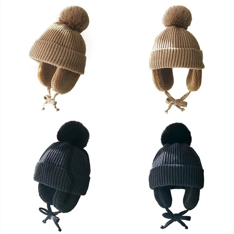 Cozy Kids' Knit Beanie with Earflaps