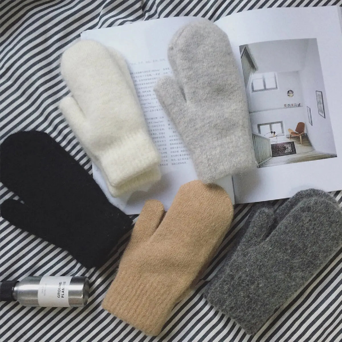 Women's Cashmere Knit Mittens