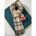 Cozy Plaid Cashmere-Feel Winter Scarf & Neck Warmer