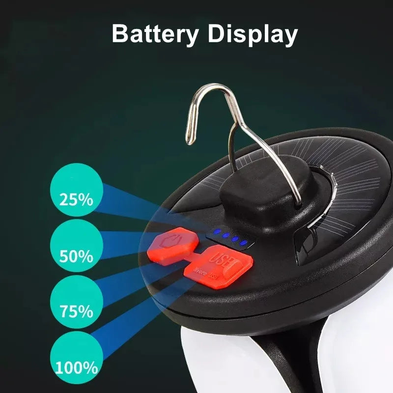 Solar USB Folding Leaf Lantern for Camping