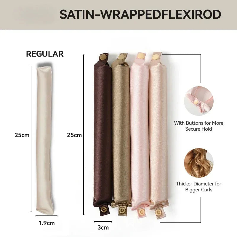 Satin Headband Heatless Hair Curler for Effortless