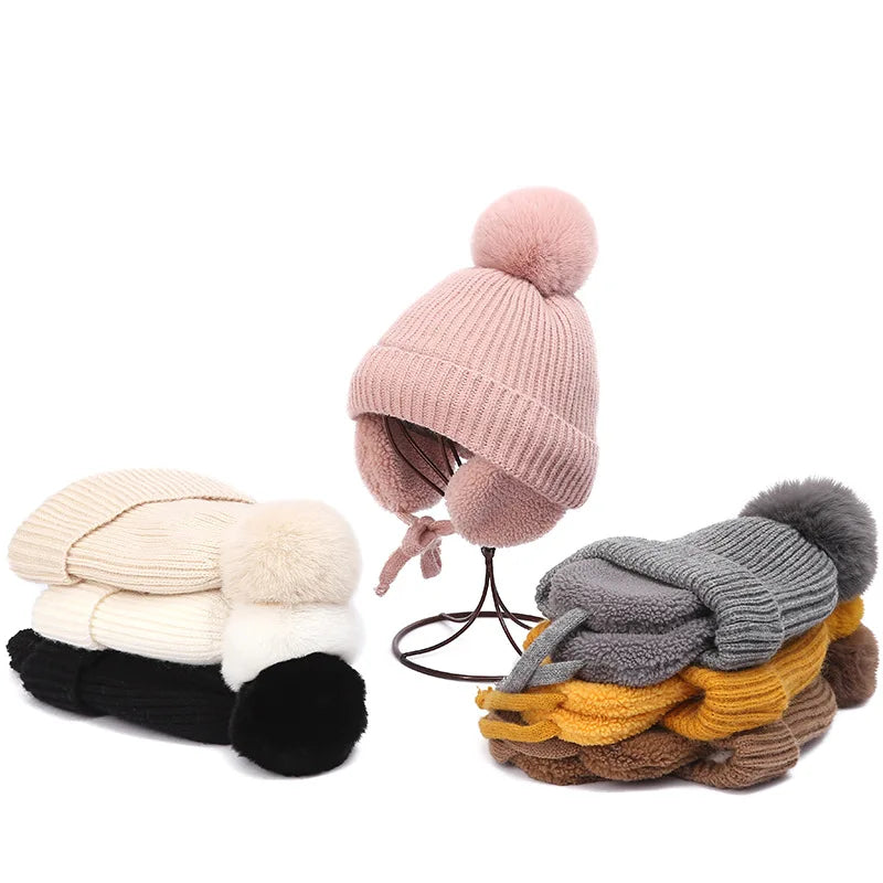 Cozy Kids' Knit Beanie with Earflaps