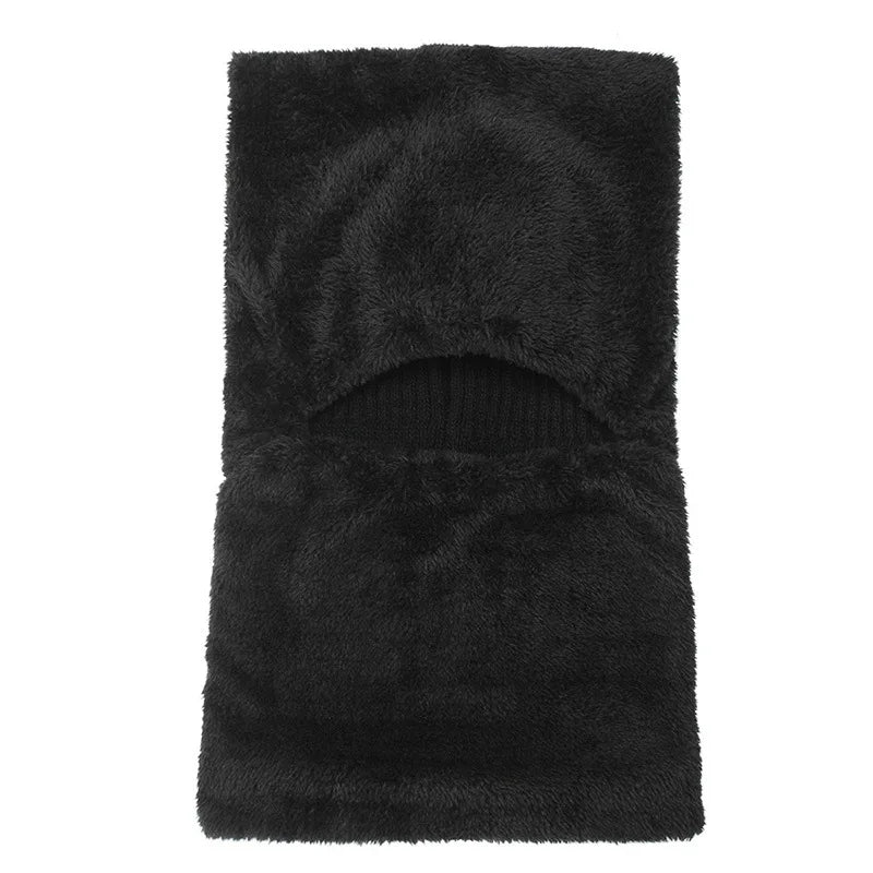 Cozy Knit Beanie Balaclava with Built-In Visor