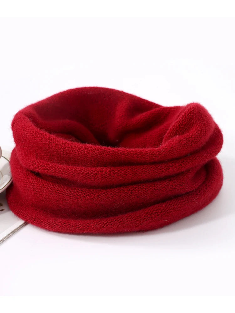 Merino Wool Face Mask & Winter Scarf Set