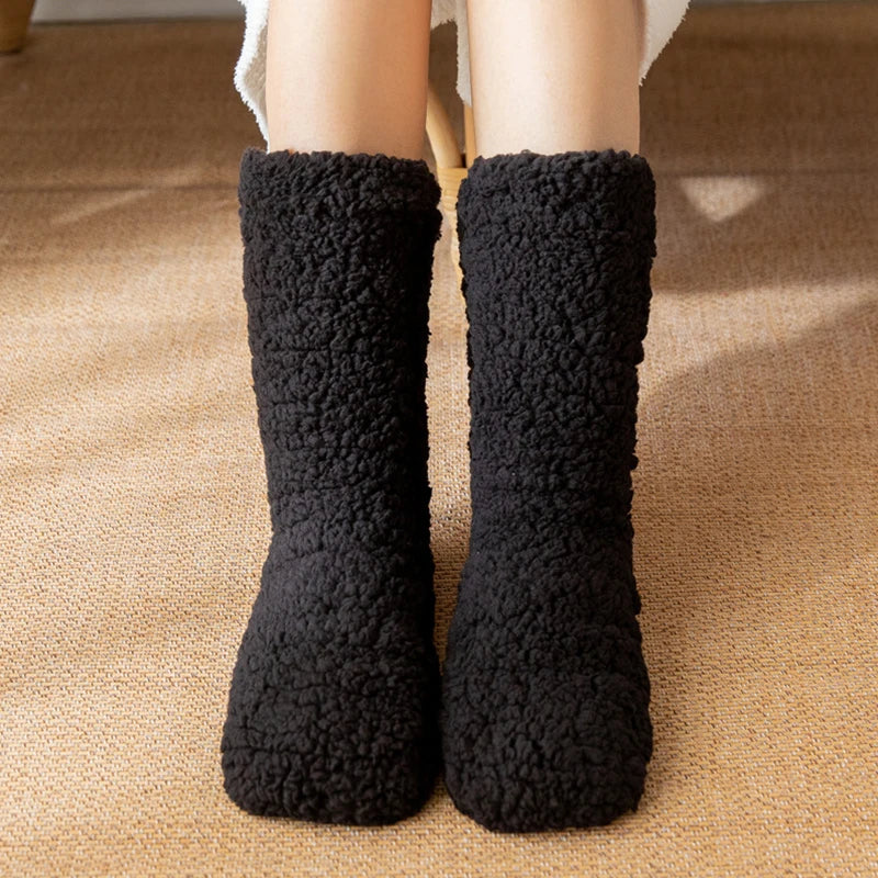 Ultra-Soft Winter Plush Indoor Socks for Warmth and Comfort