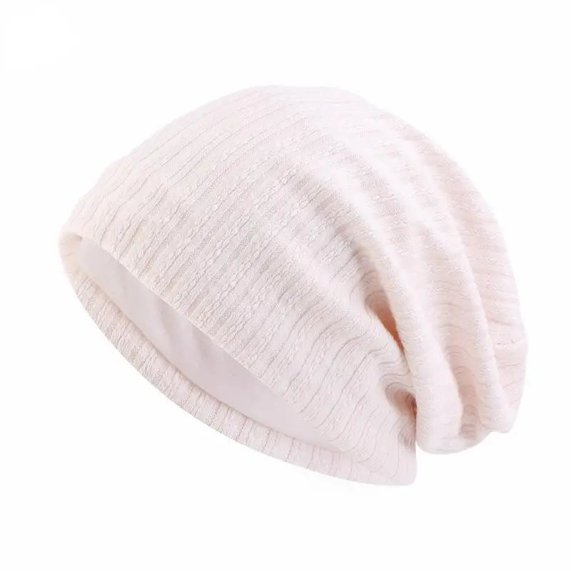 Winter Wheat-Pattern Cotton Beanie Hat