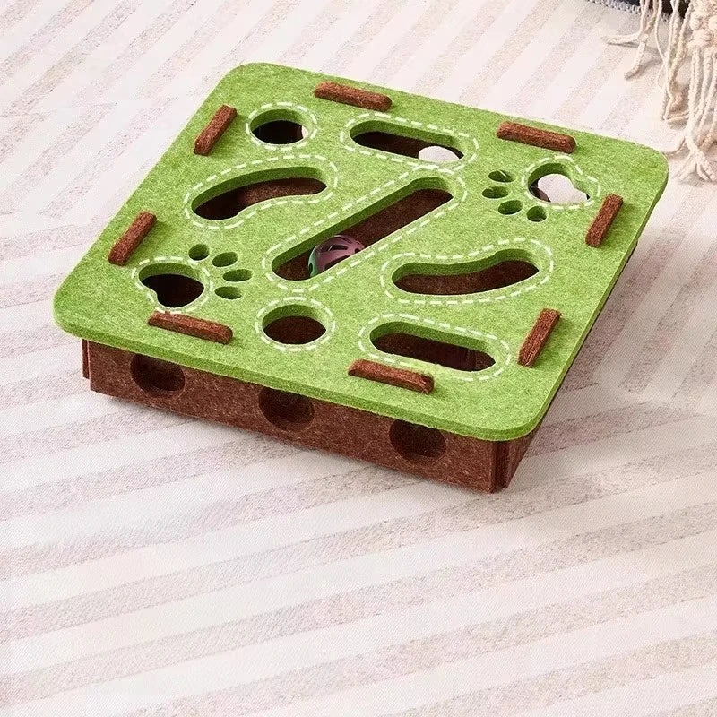 Felt Interactive Cat Puzzle Box