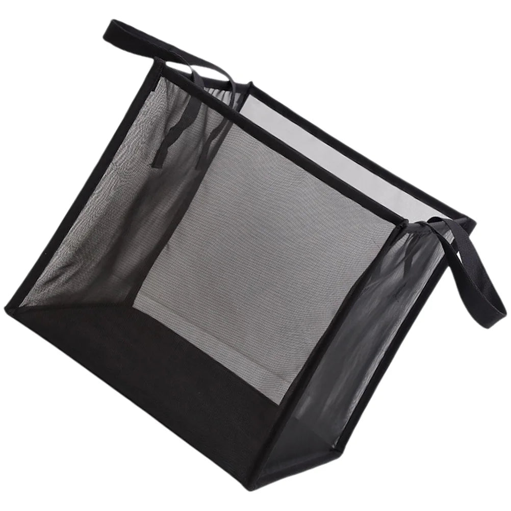 Collapsible Mesh Laundry Hamper with Easy-Grip Handles