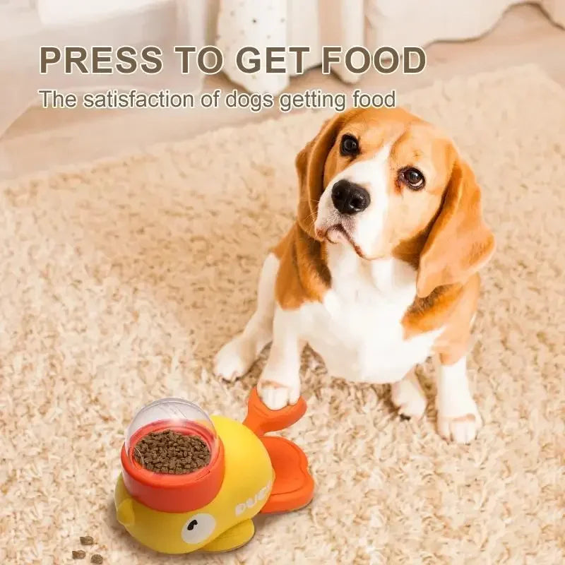 Deluxe Interactive Cartoon Duck Puzzle Feeder for Dogs