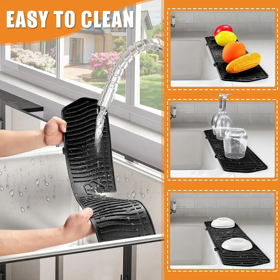 Premium Silicone Kitchen Sink Splash Guard