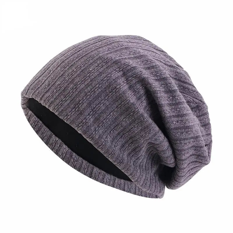 Winter Wheat-Pattern Cotton Beanie Hat