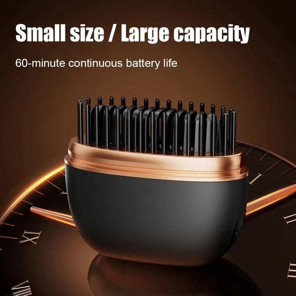 Cordless 2-in-1 Portable Ceramic Hair Straightener