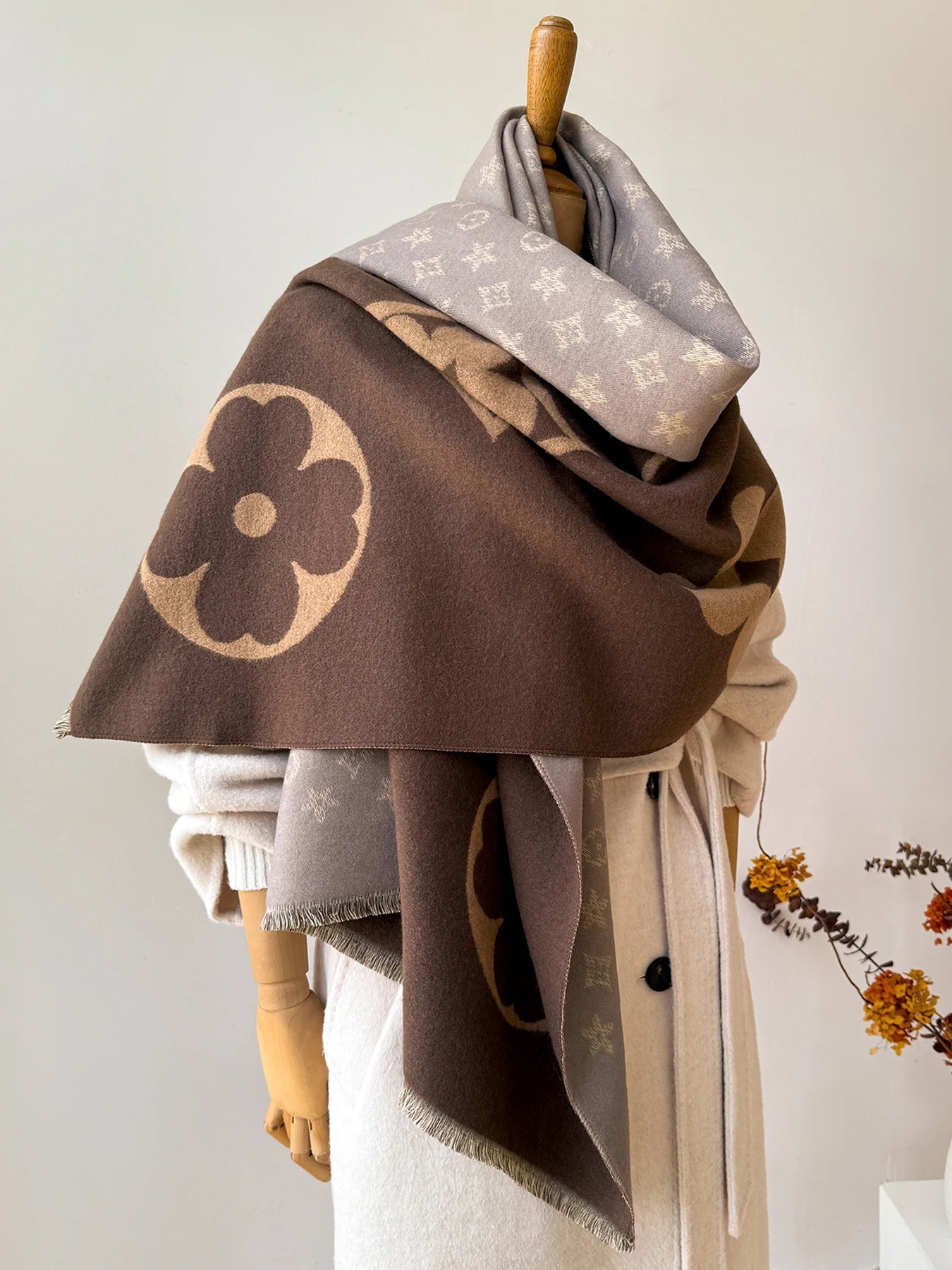Luxurious Faux Cashmere Winter Scarf and Neck Warmer