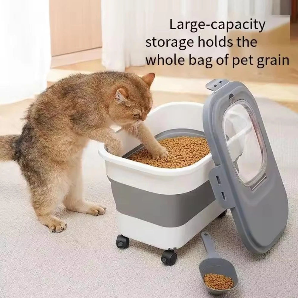 Space-Saving Foldable Food Storage with Large Capacity