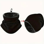 All-in-One Fleece Balaclava with Built-In Face Mask and Neck Warmer