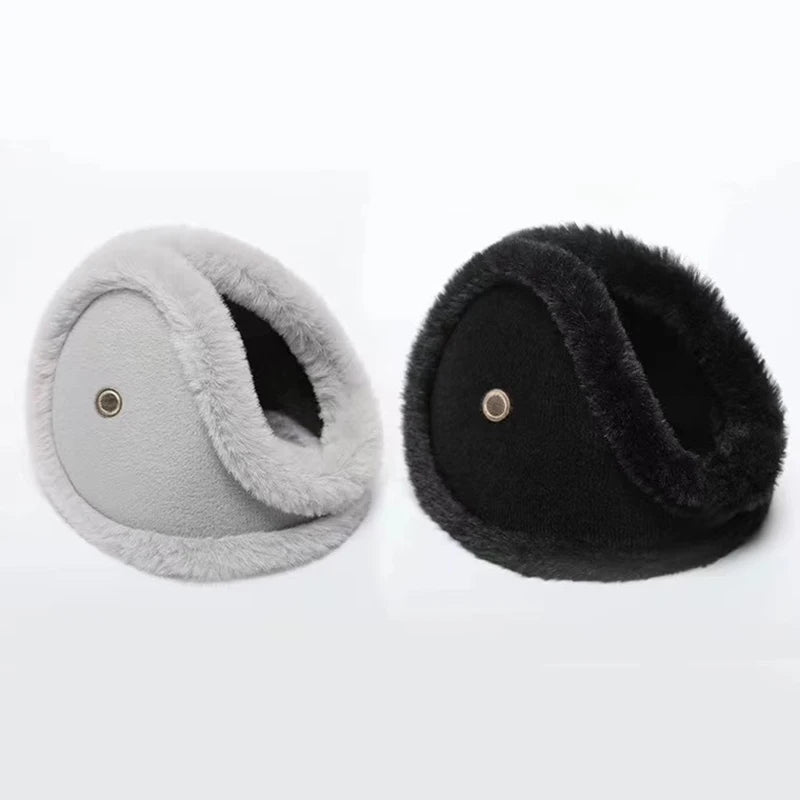 Cozy Plush Winter Ear Muffs with Built-In Earpiece