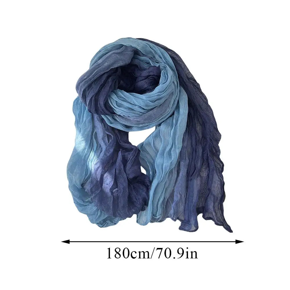 Cozy Gradient Cotton Shawl for Women