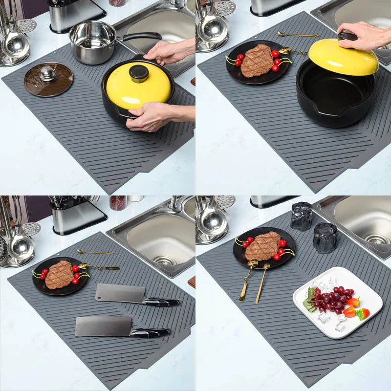 Premium Silicone Countertop Dish Drying Mat