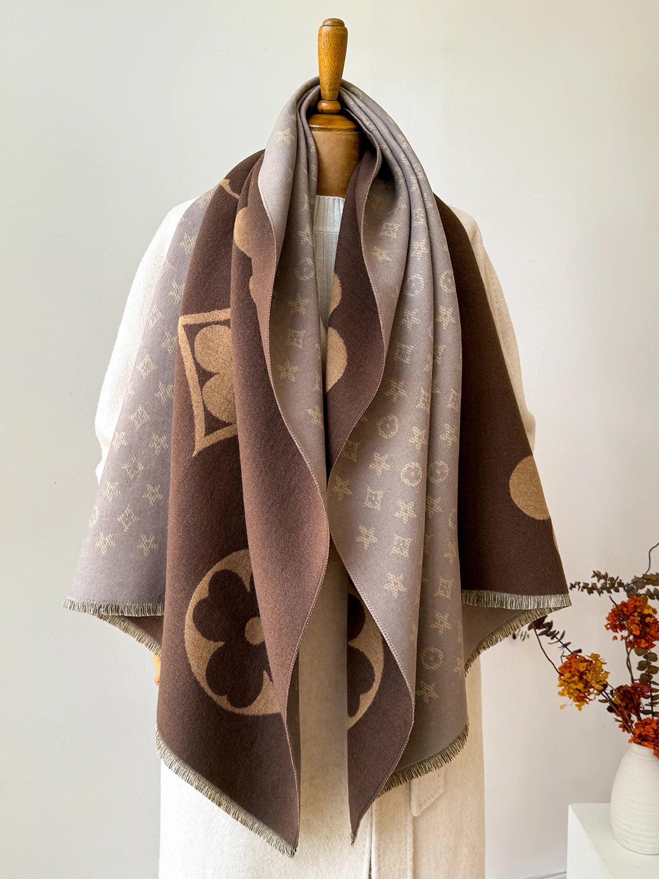 Luxurious Faux Cashmere Winter Scarf and Neck Warmer