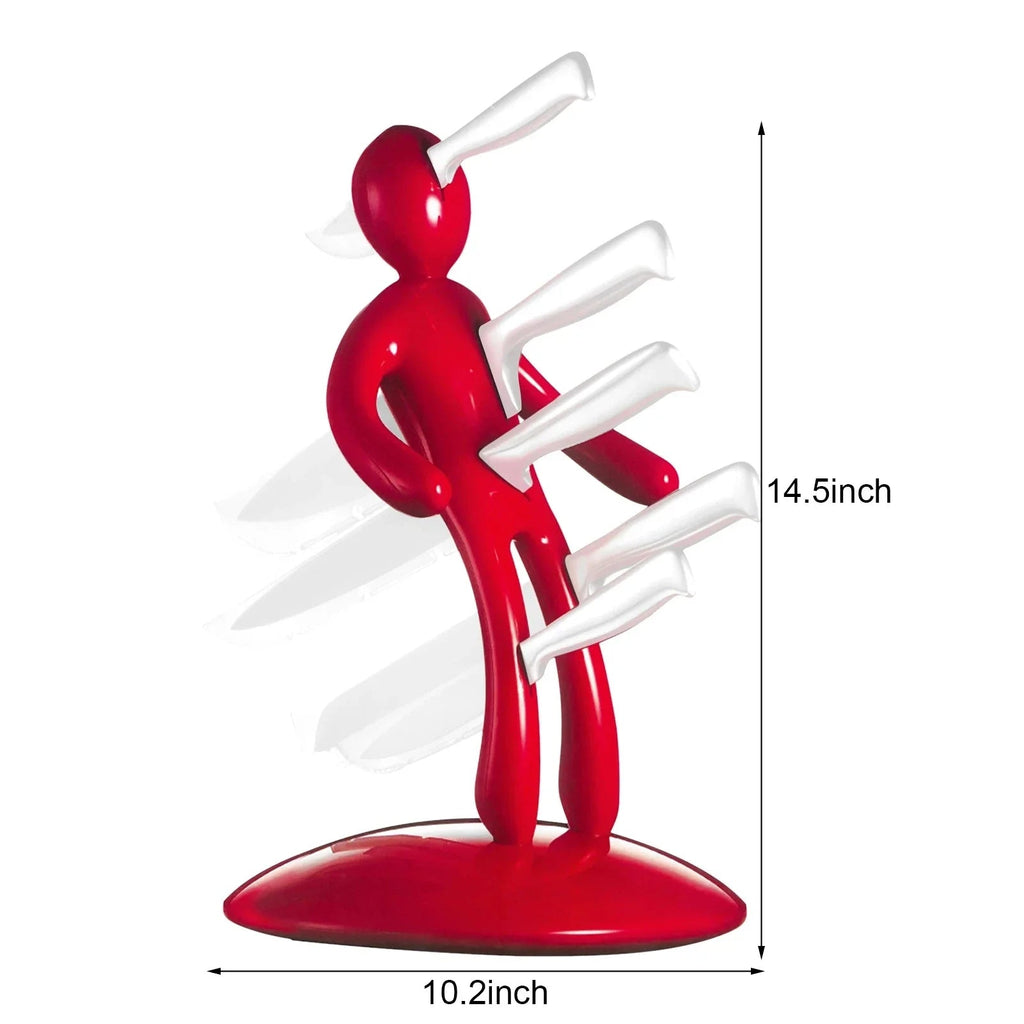 Humanoid-Inspired Kitchen Knife Holder Set