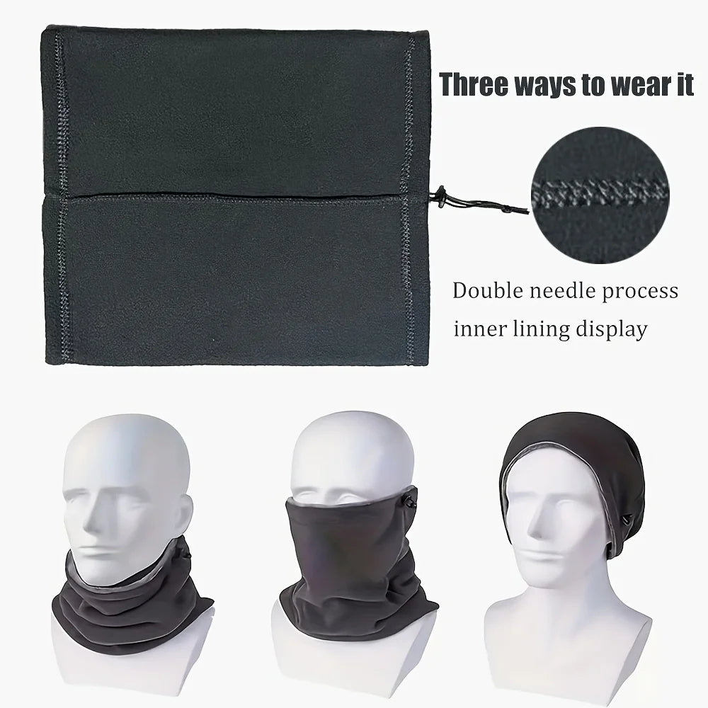 All-in-One Fleece Balaclava with Built-In Face Mask