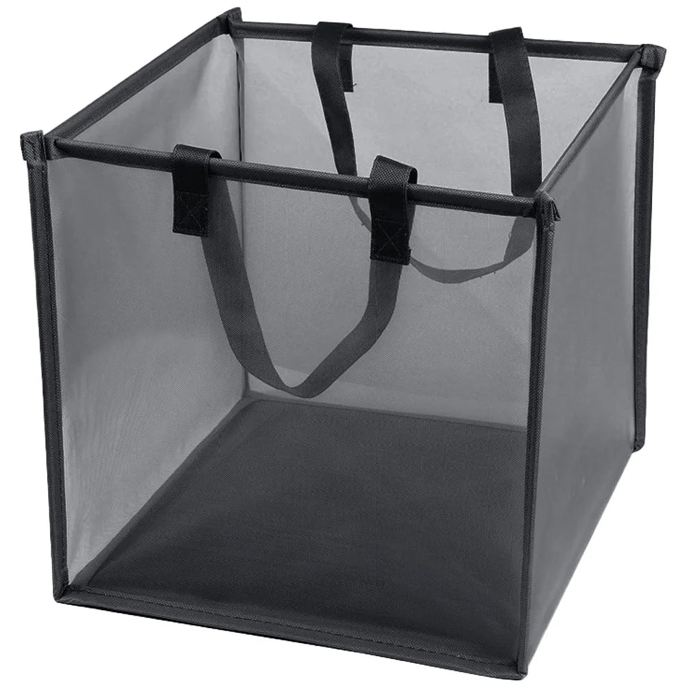 Collapsible Mesh Laundry Hamper with Easy-Grip Handles