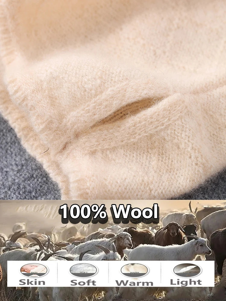 Merino Wool Face Mask & Winter Scarf Set