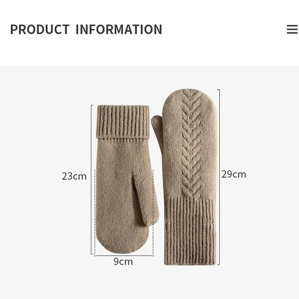 Cozy Double-Layer Fleece-Lined Winter Mittens for Ultra