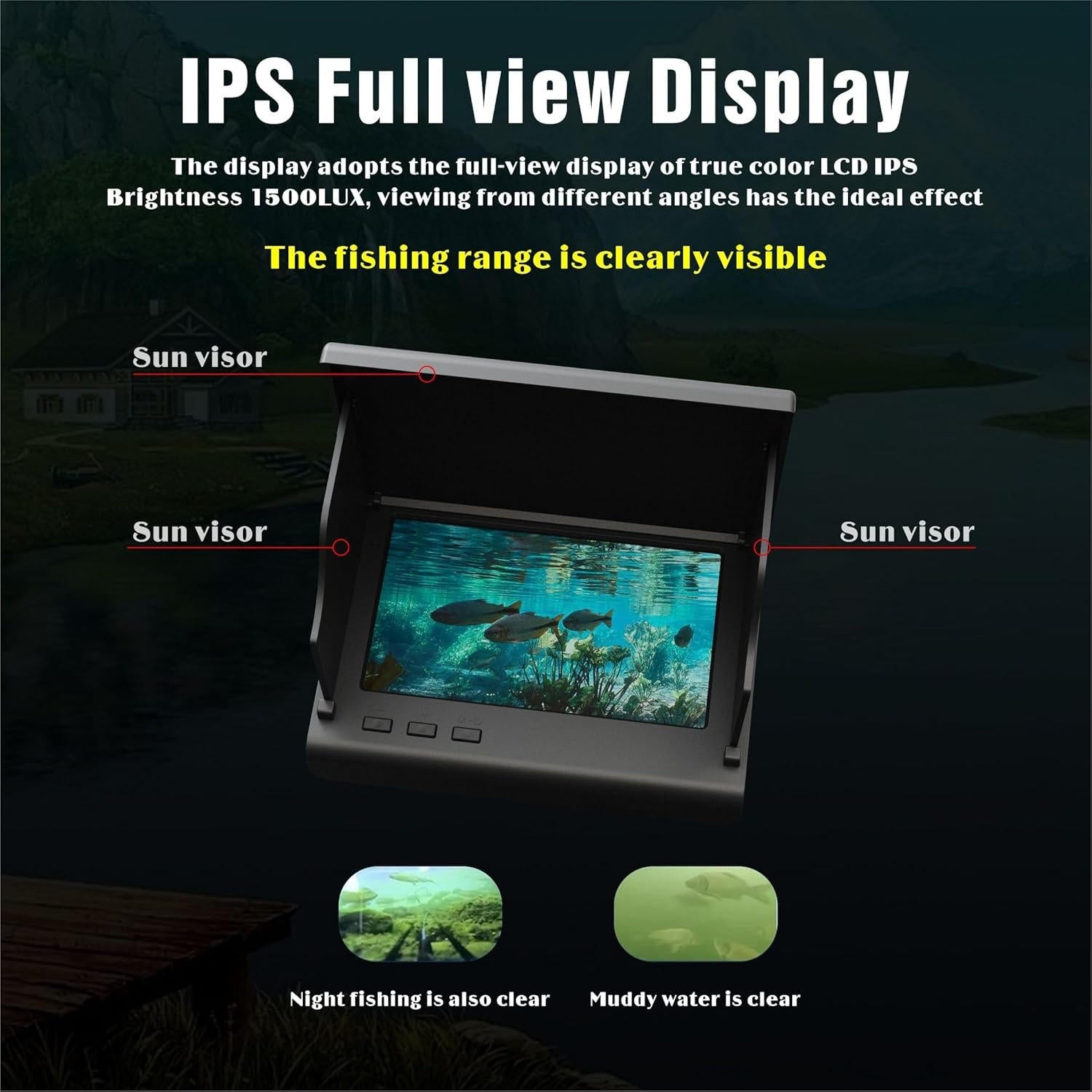 Compact Portable Underwater Fishing Camera with 4.3-Inch